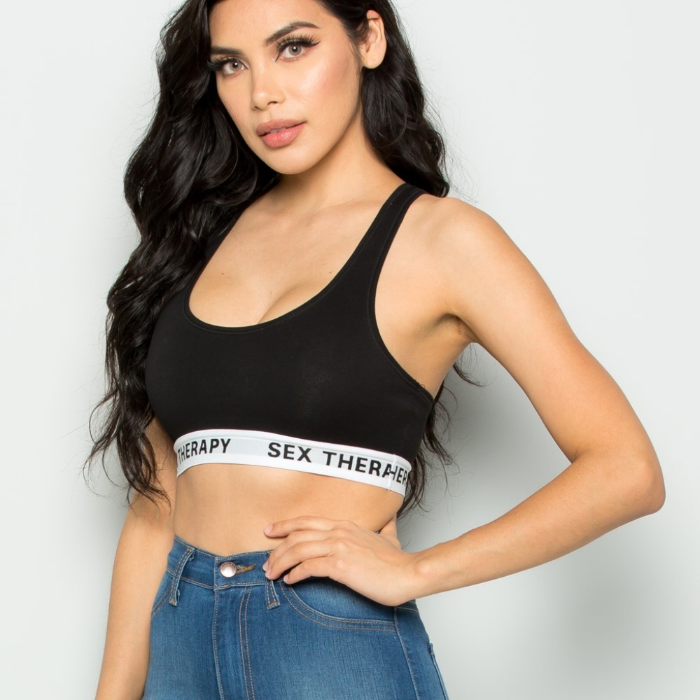 Modern Classic "Sex Therapy" Cotton Racerback Bra